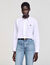 Cropped poplin shirt