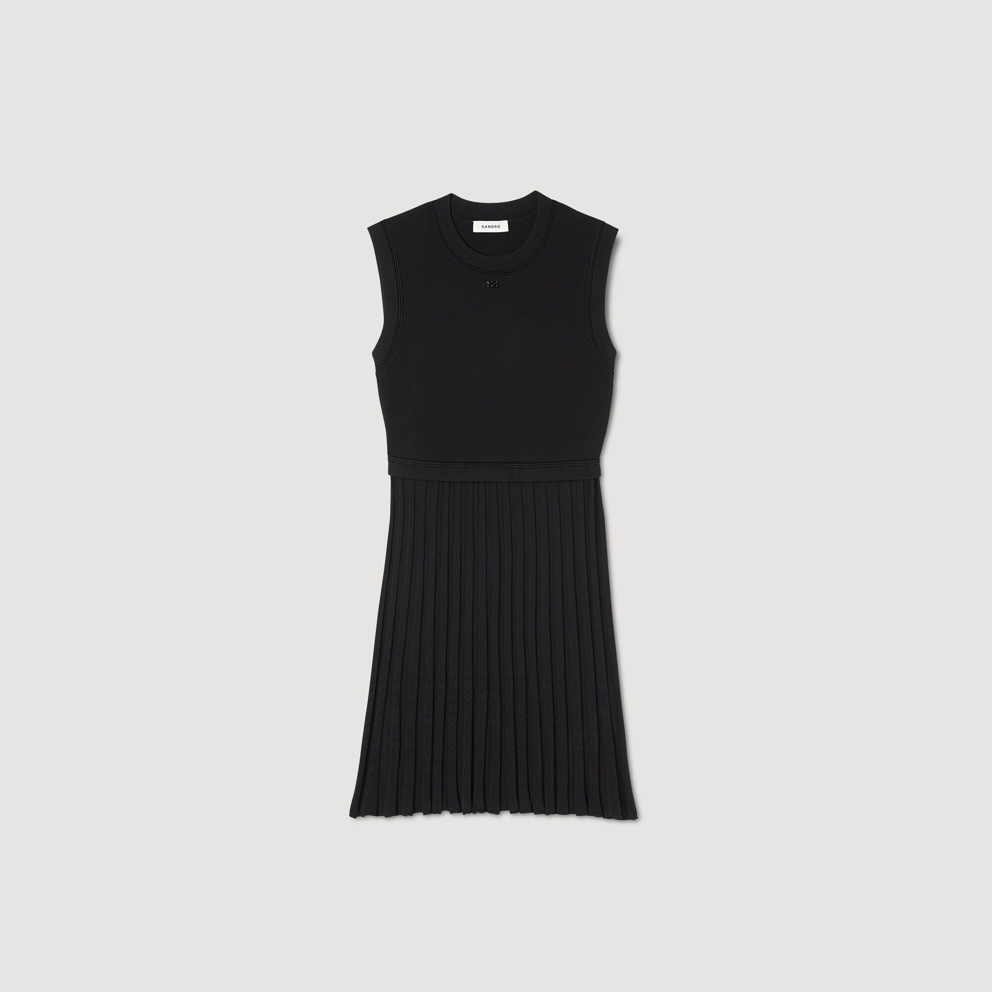 Sandro black knit dress cheap