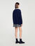 Long two-tone cardigan