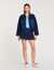 Denim detail cardigan