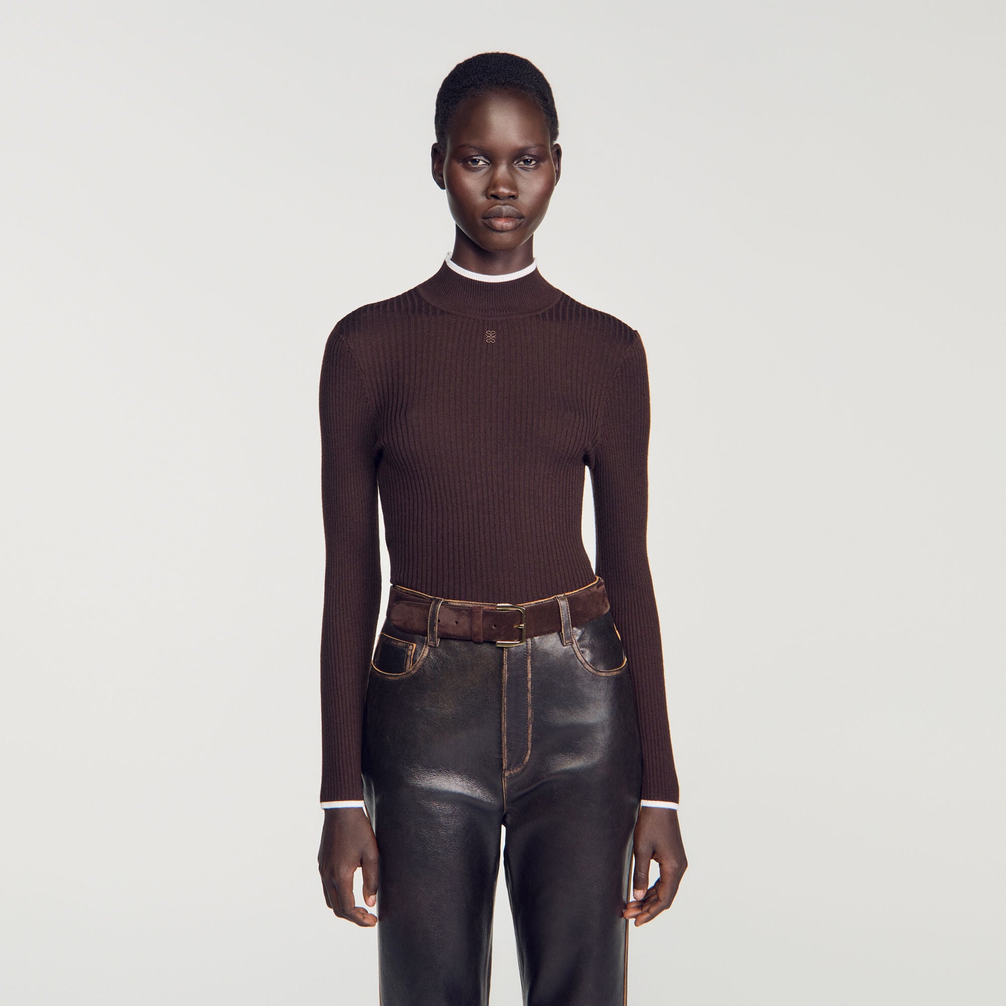 Ribbed roll-neck jumper - Women | Sandro