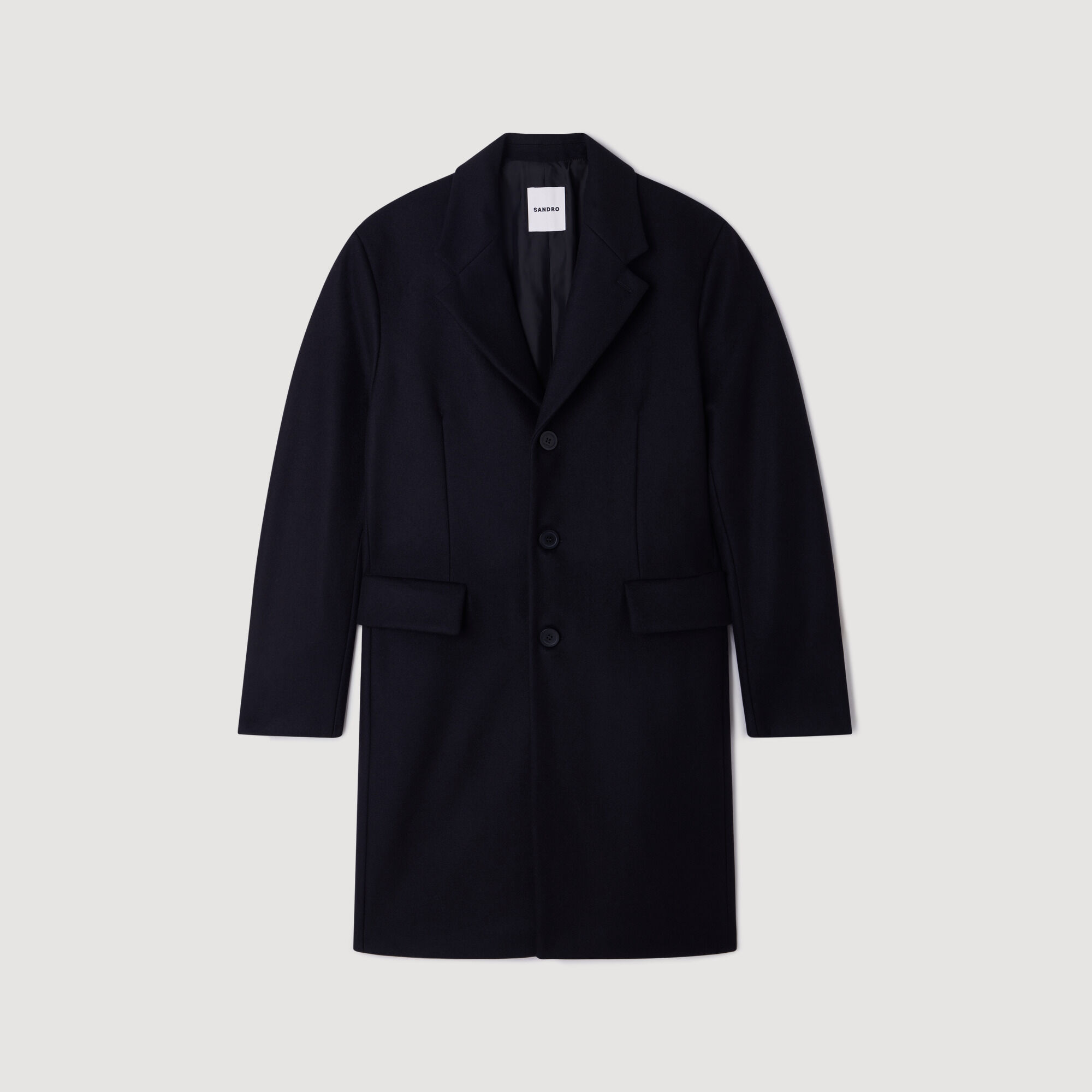 Wool and cashmere coat