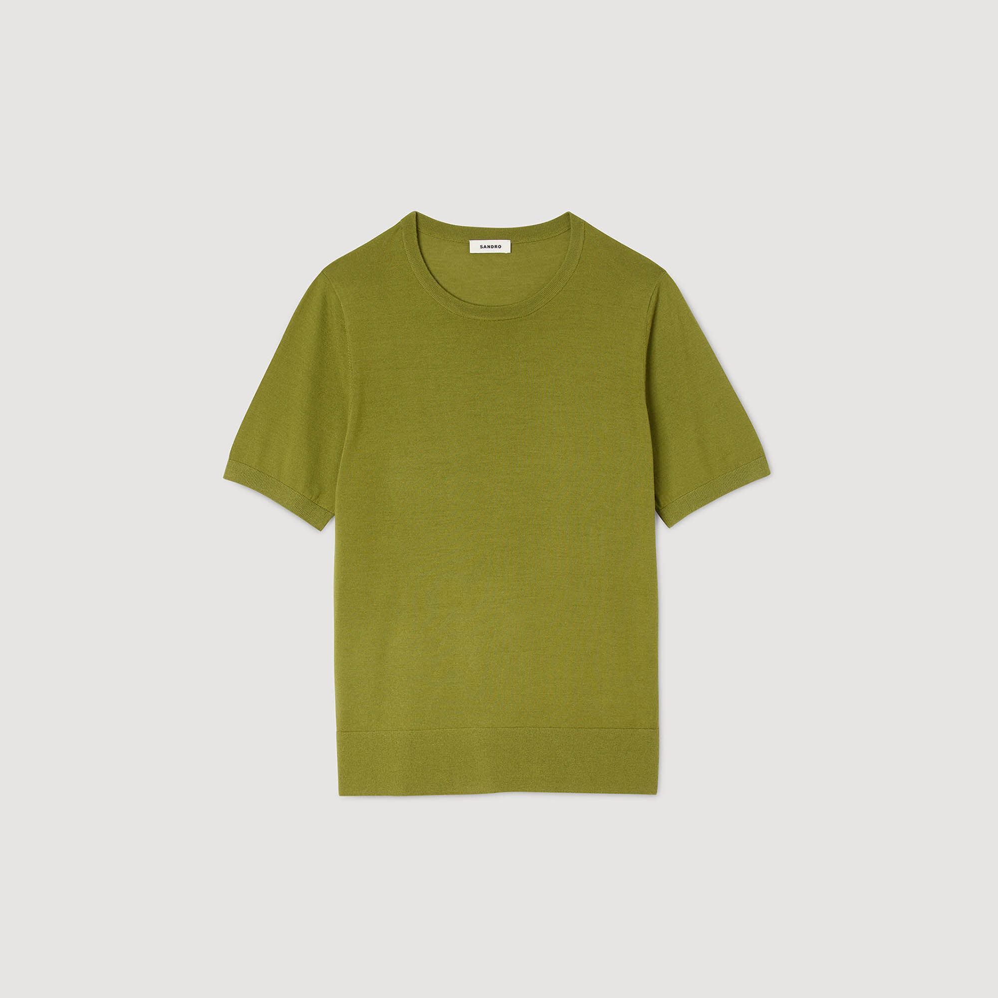 Flowing knit T-shirt
