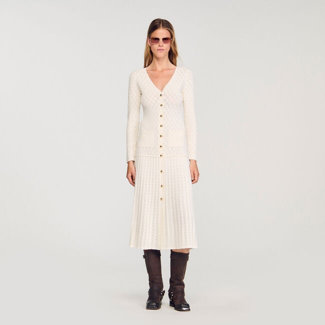 Fancy knit maxi dress