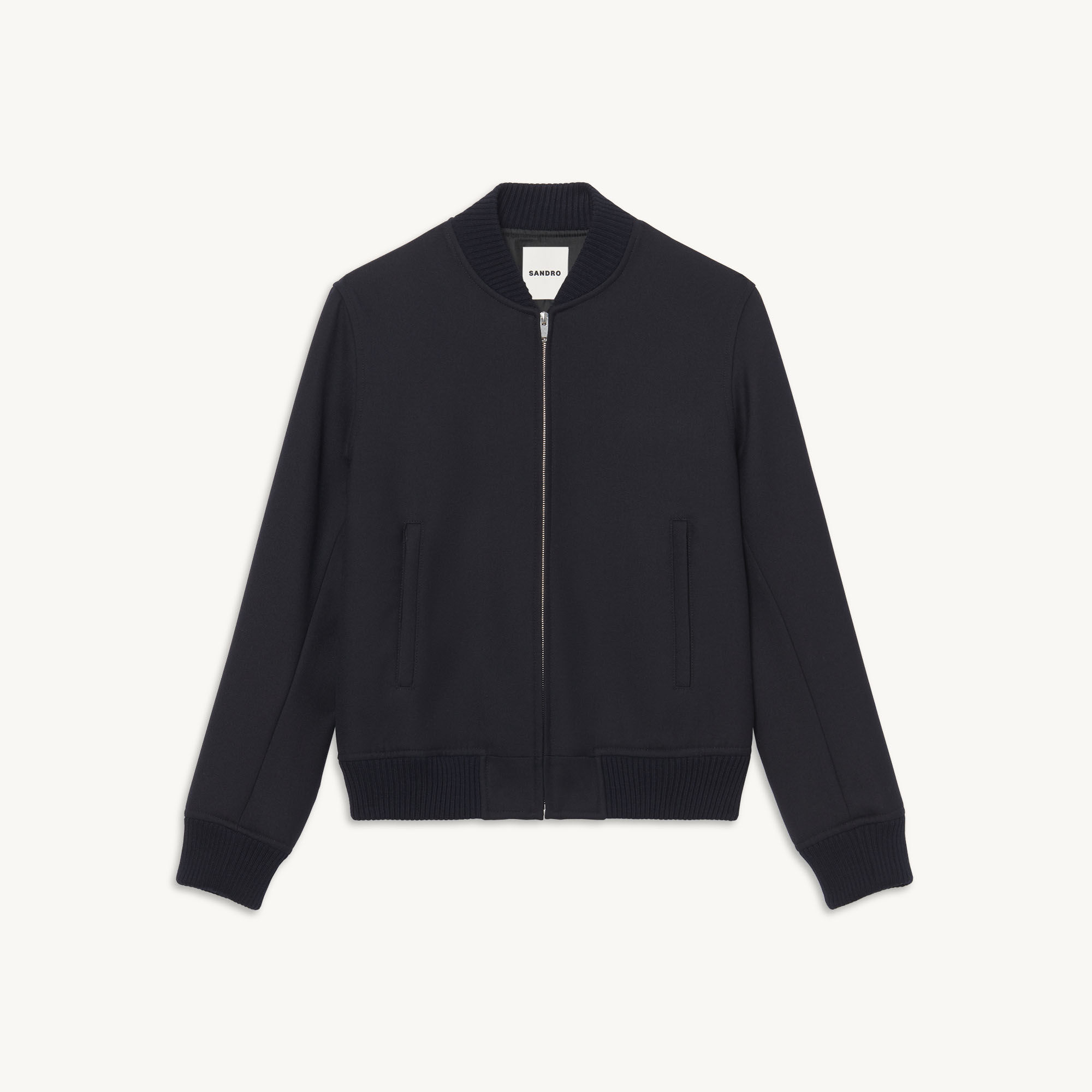 Zipped bomber jacket
