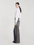 Cropped poplin shirt
