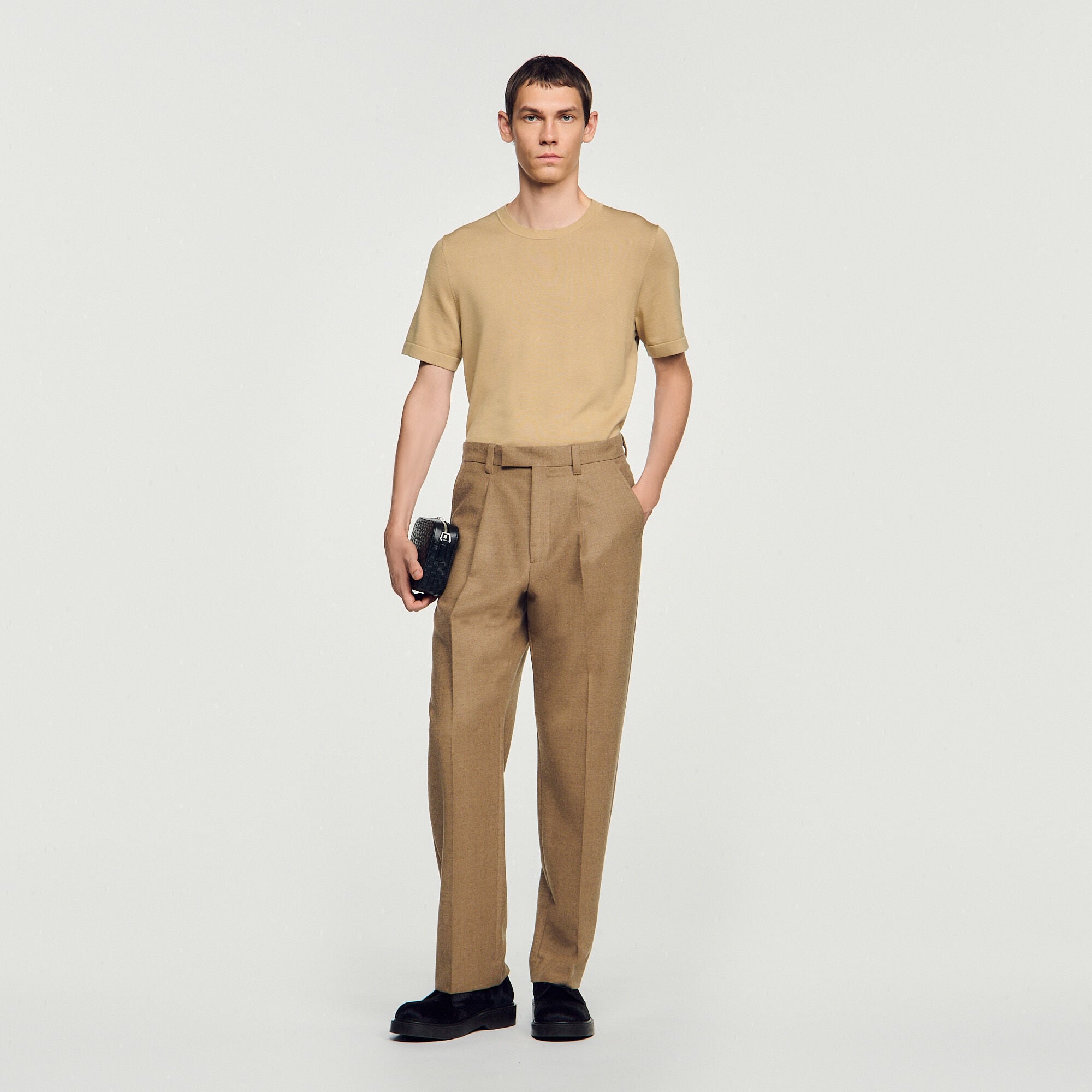 Wide-leg wool suit trousers - Men | Sandro