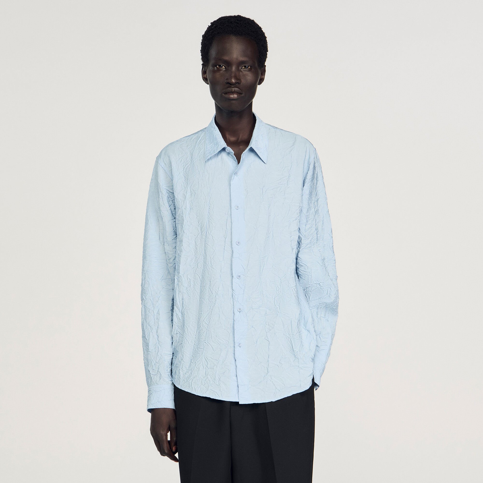Crinkled effect shirt