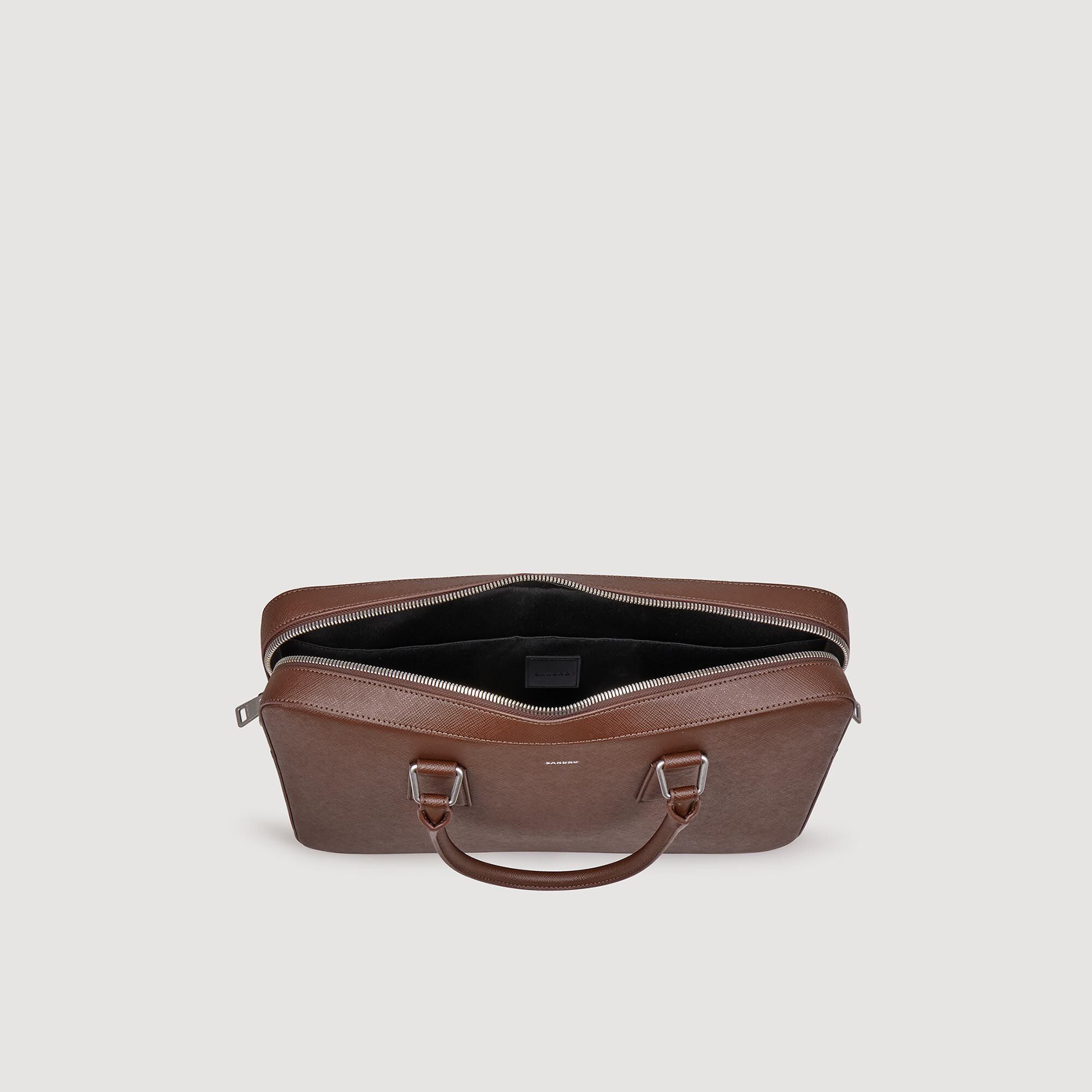 Reconstituted leather briefcase
