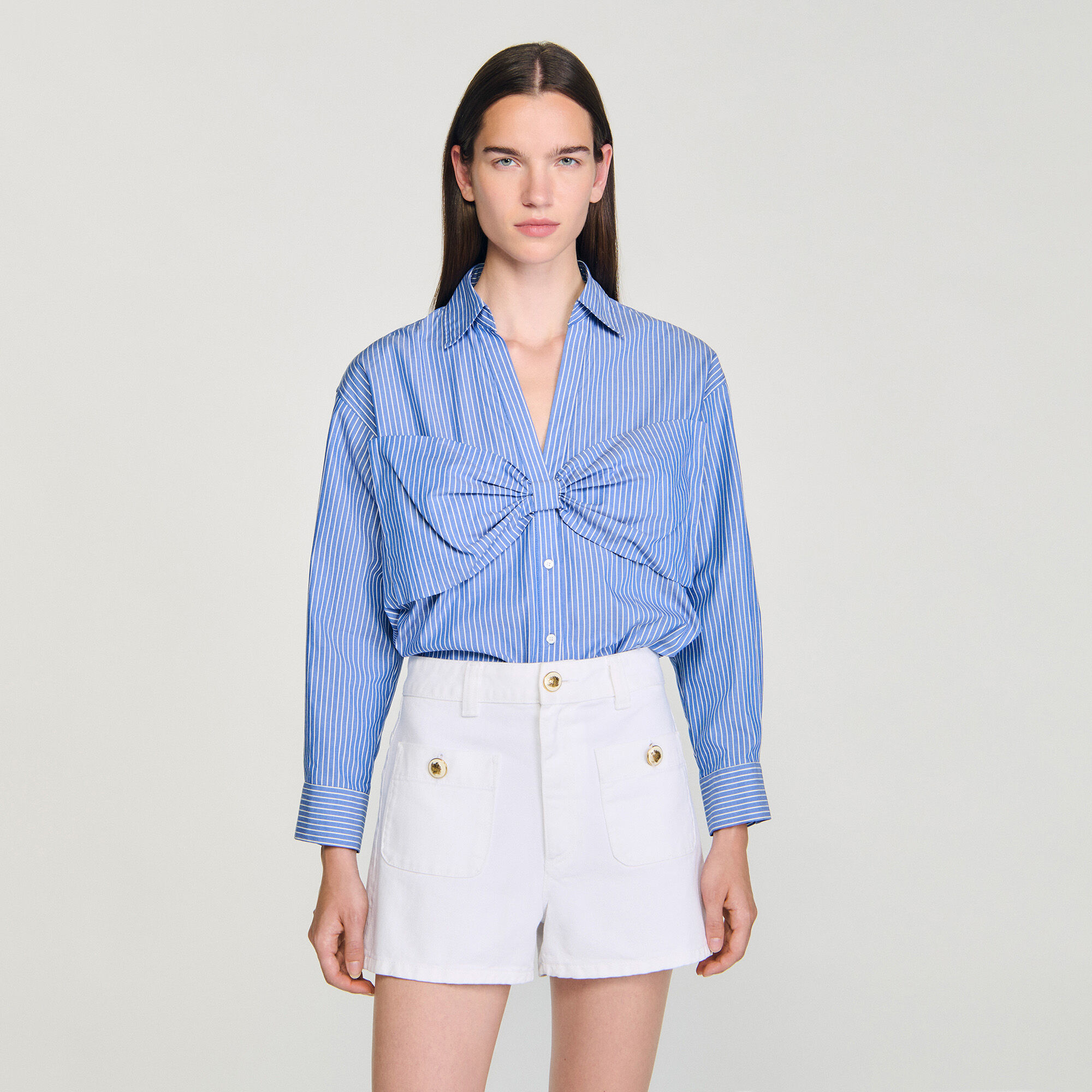 Oversized bow shirt