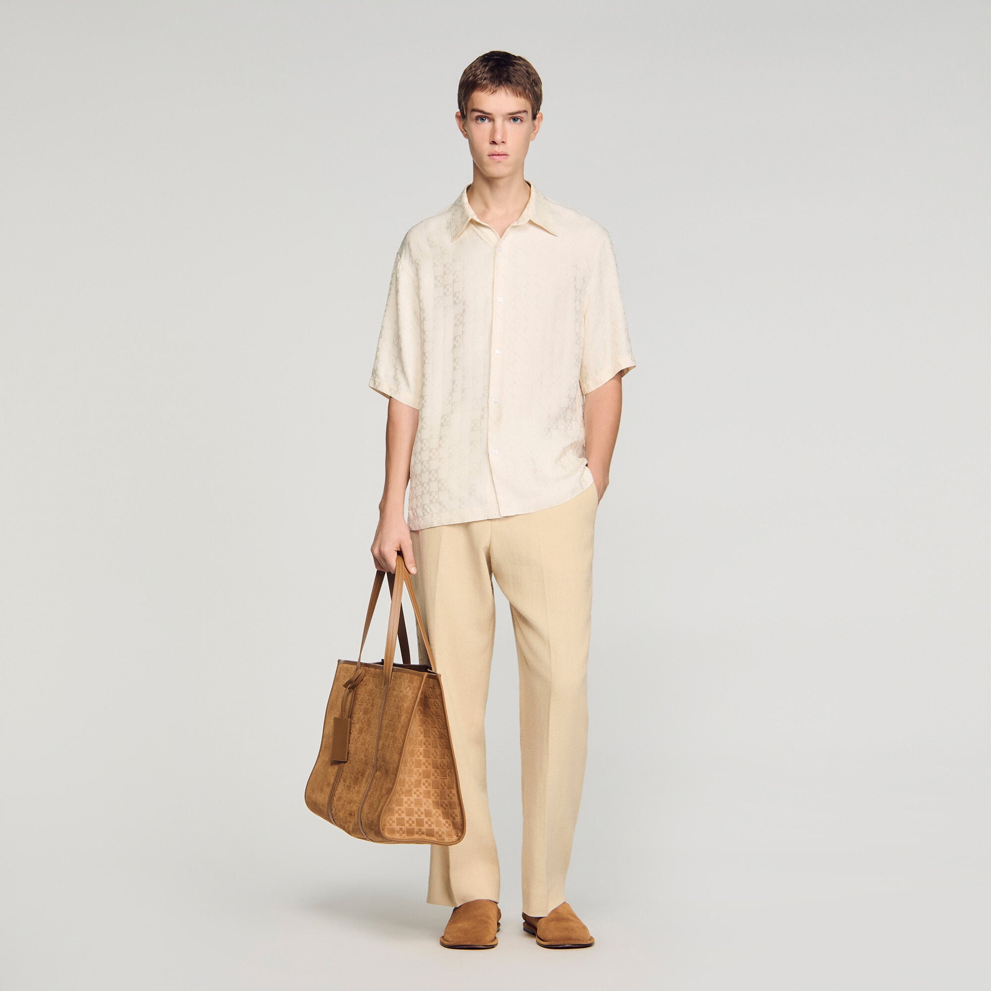 Square Cross loose-fit shirt - Men | Sandro