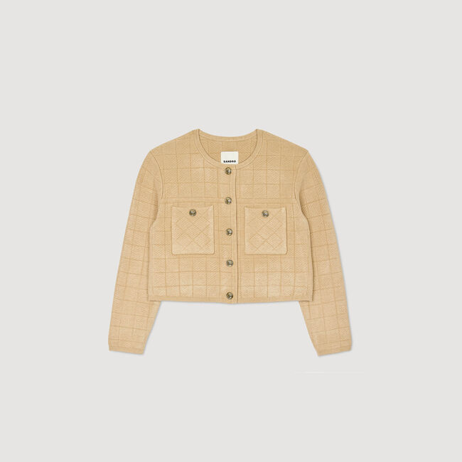Short knit jacket