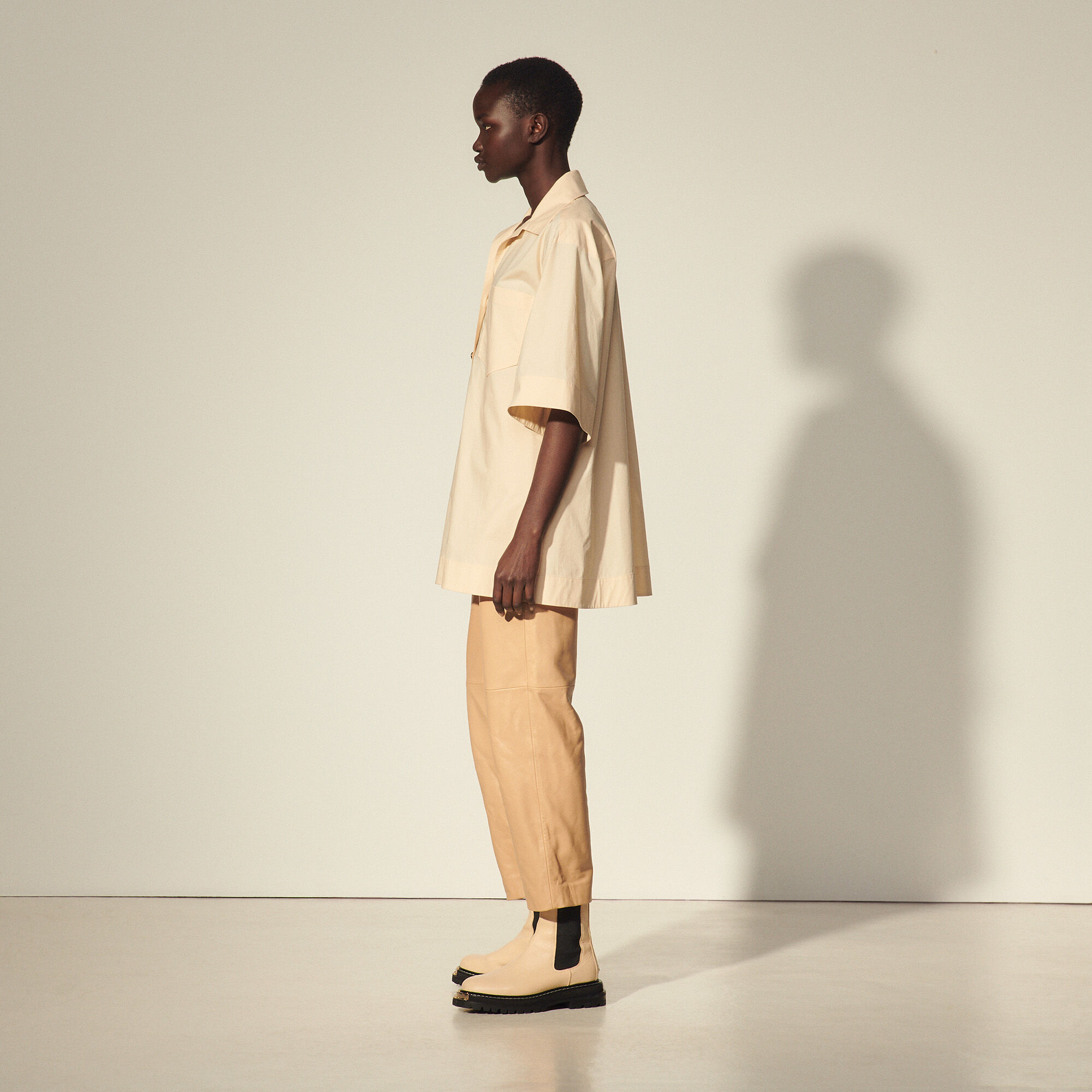 Oversized organic cotton shirt