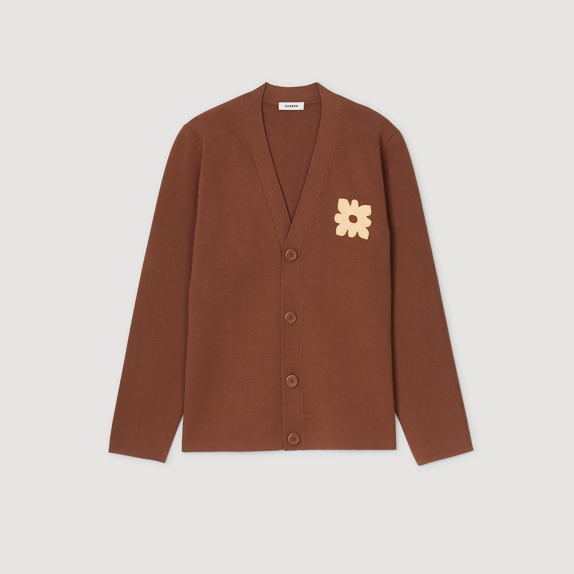 Cardigan with flower detail