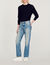 Faded straight-leg organic cotton jeans