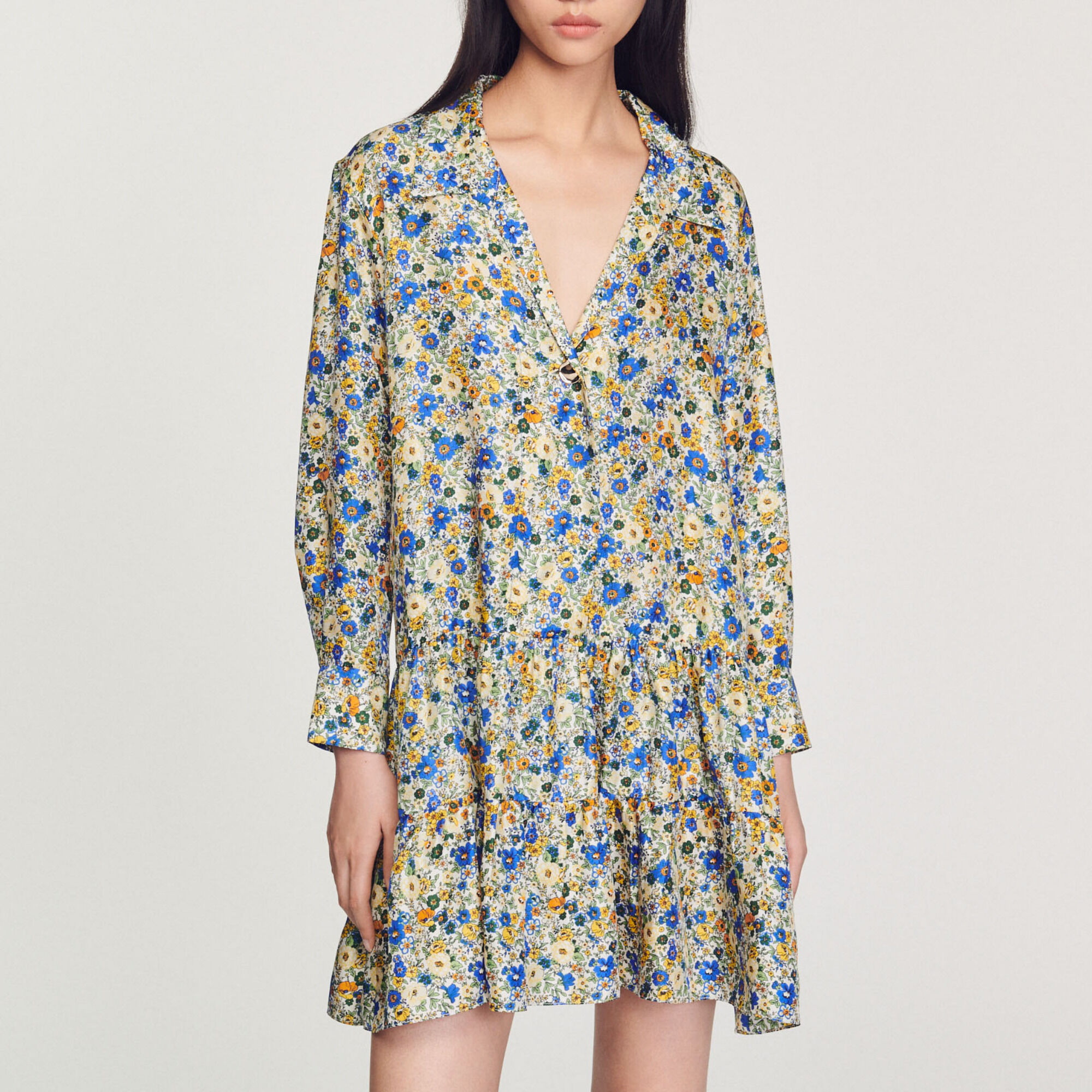 Short dress with Blossom print