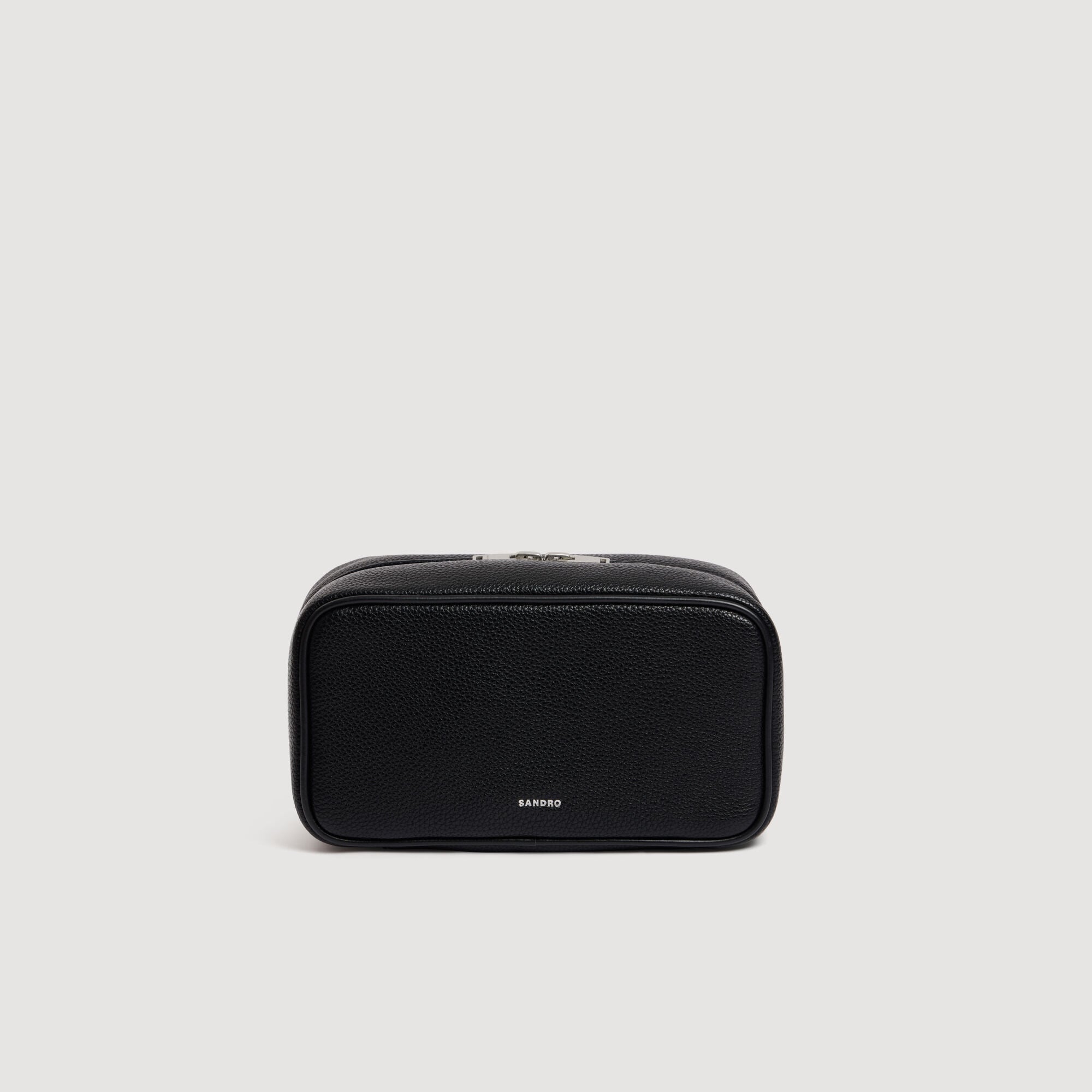 Grained canvas toilet bag