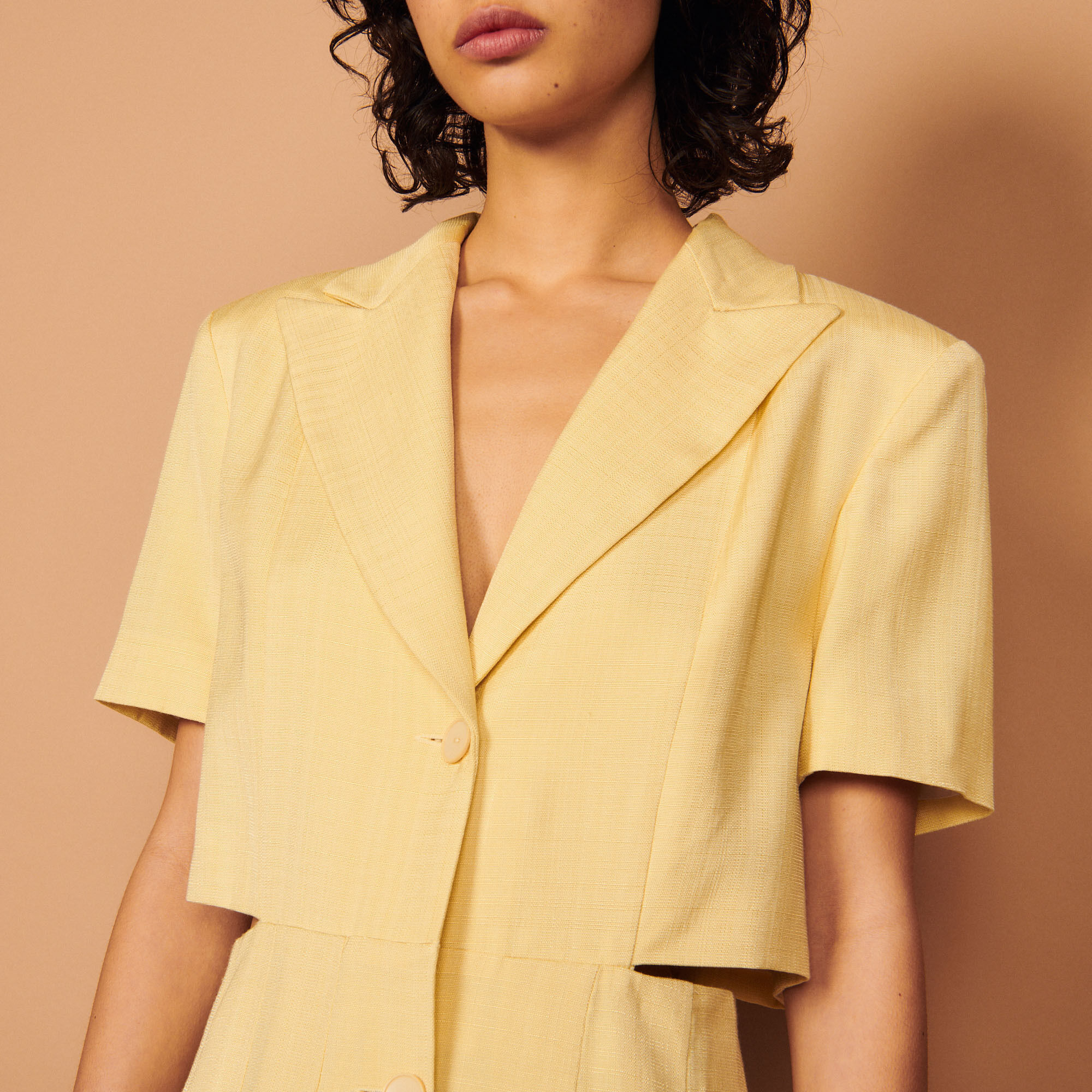 Tailored dress with cut-outs