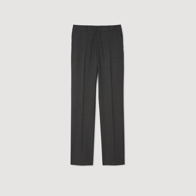Wool suit trousers