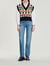 Sleeveless sweater with motif