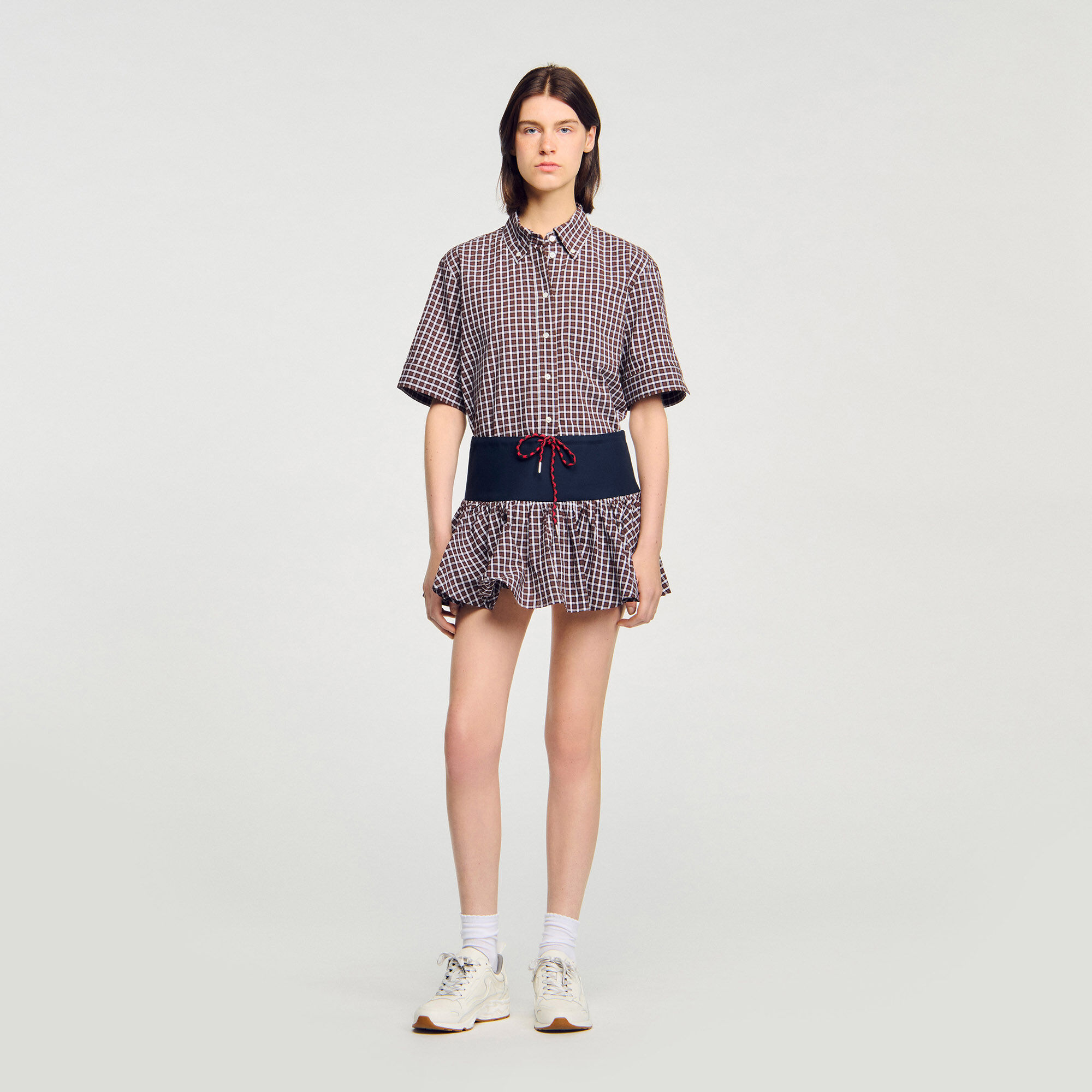 シャツ IONSEOUL Paris Decky Oversized Checkered Shirt シャツ IONSEOUL Paris Decky Oversized Checkered Shirt
