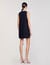 Short dress with rhinestone details