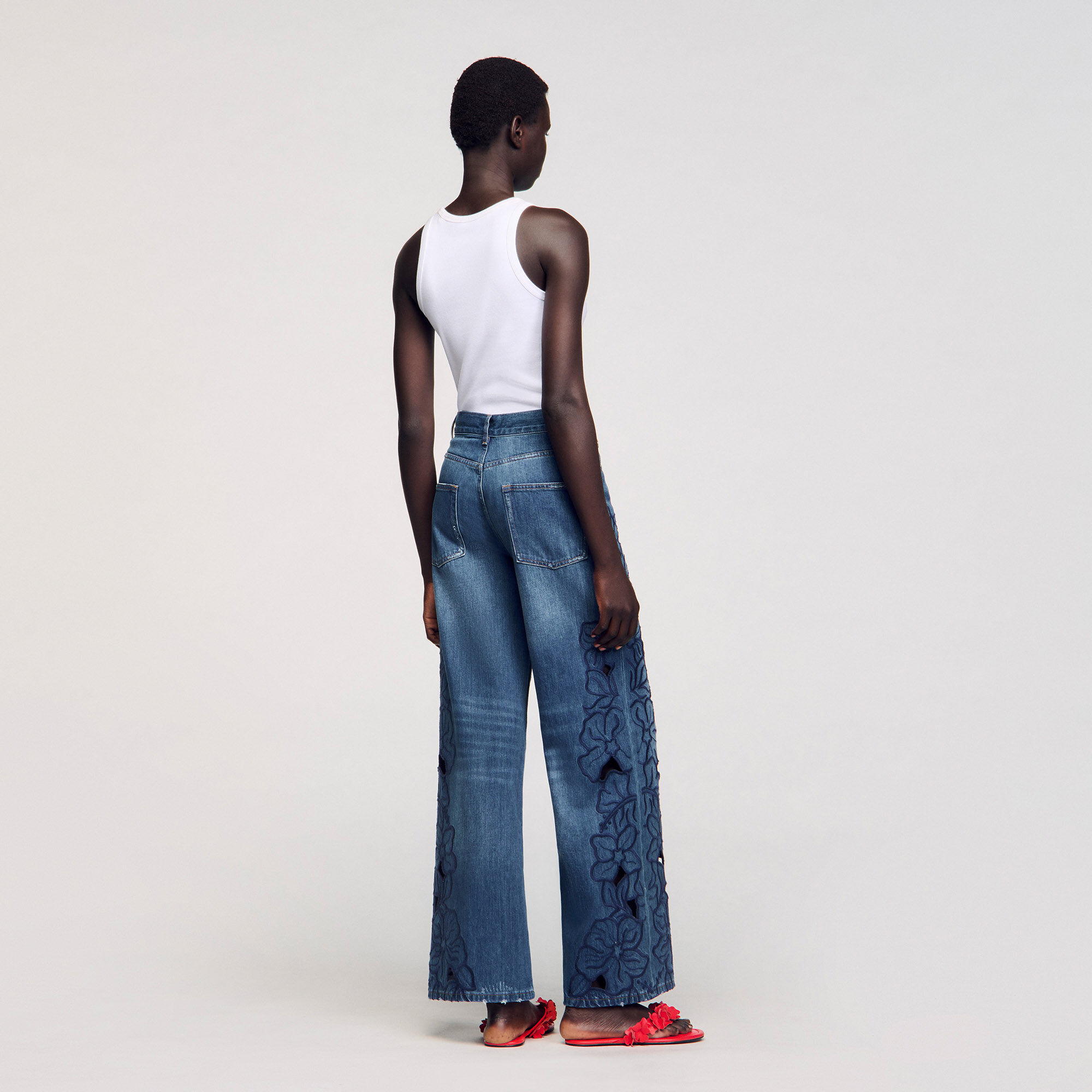 Embroidered jeans