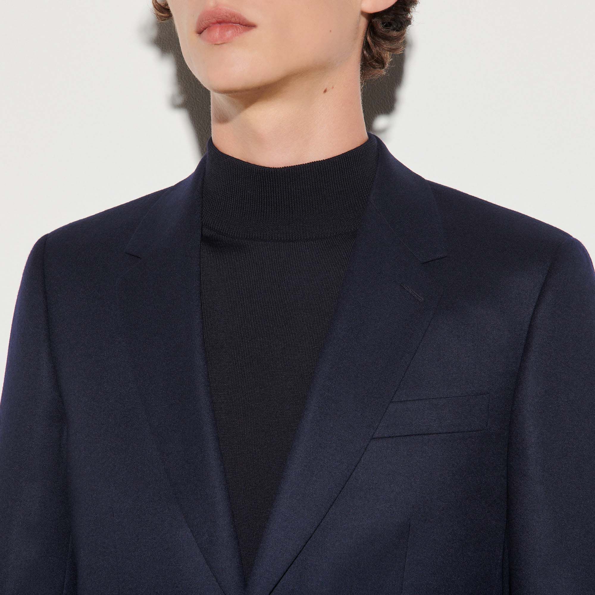 Flannel suit jacket