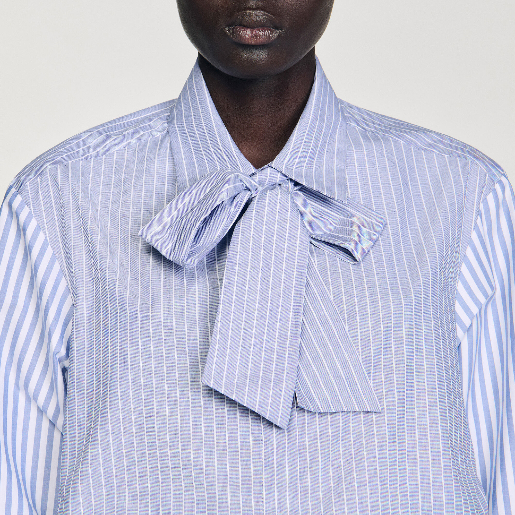 Striped tie shirt