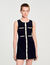 Short velvet knit dress