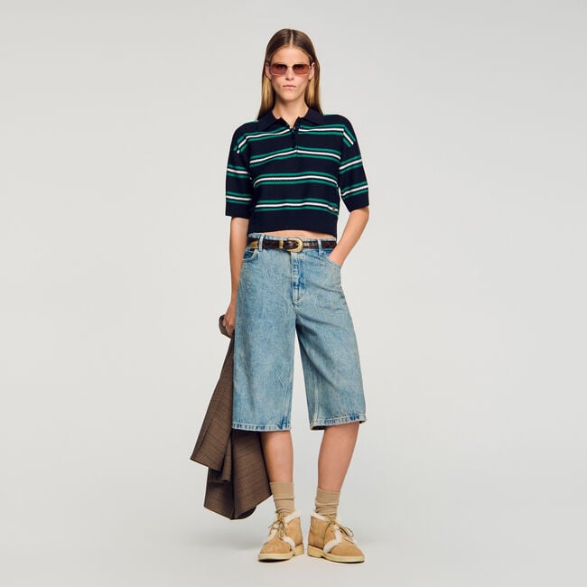 Polo-neck jumper