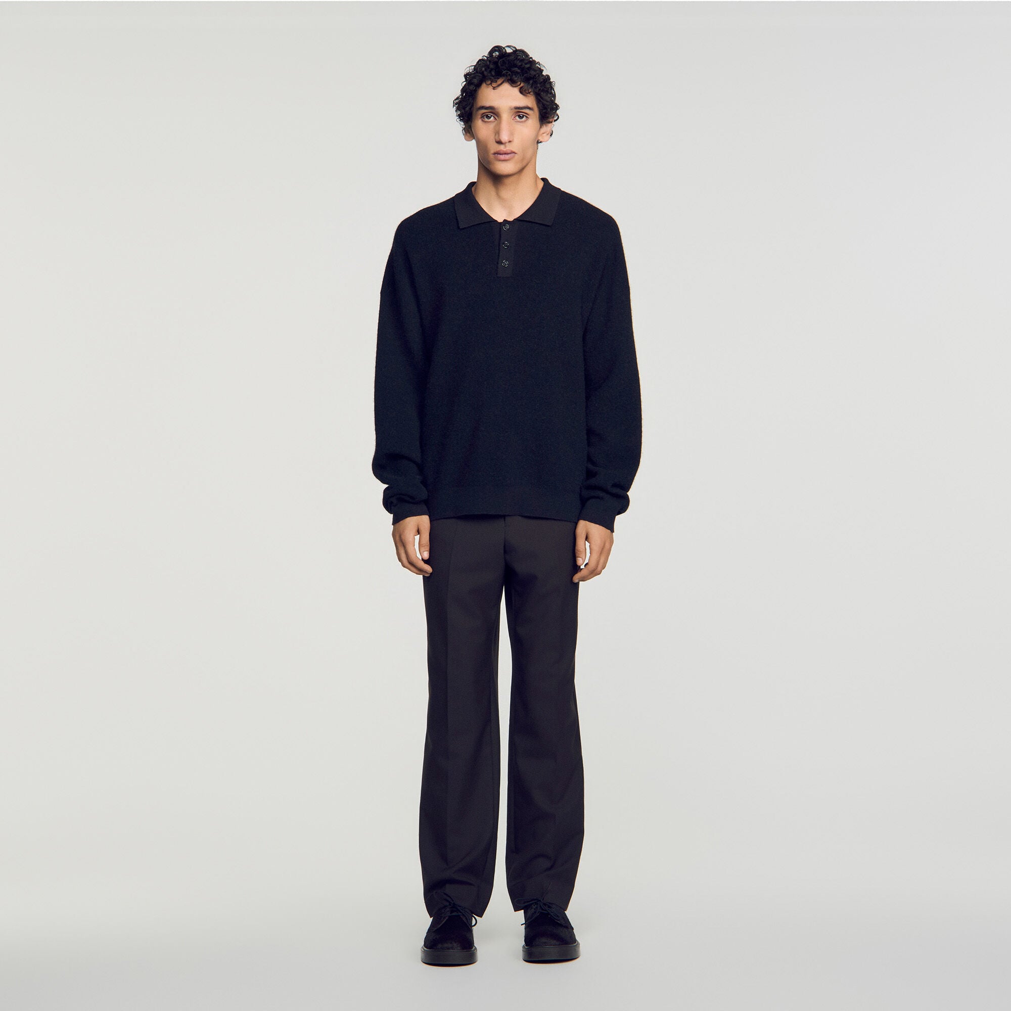 Alpaca polo shirt - Men | Sandro