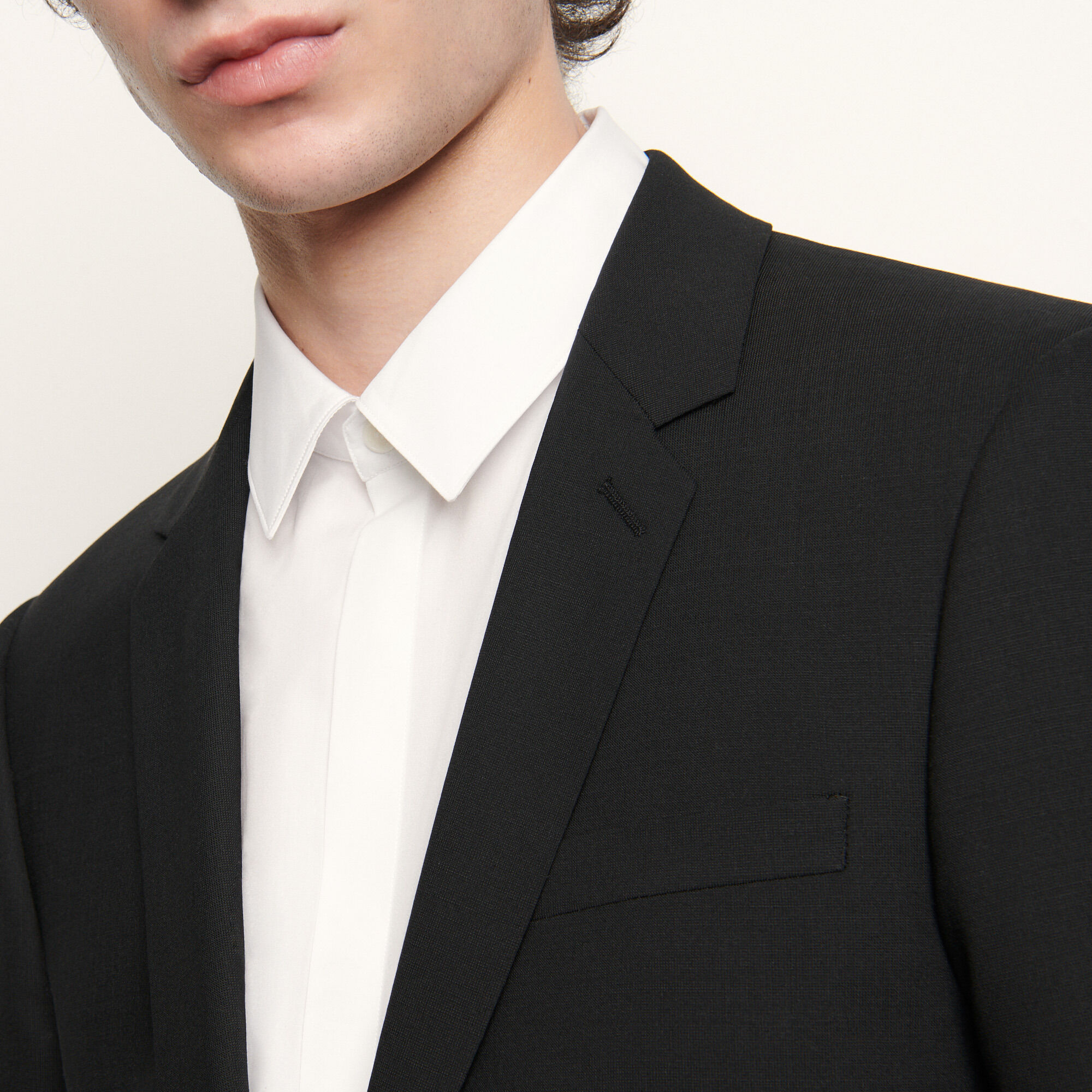 Classic wool suit jacket
