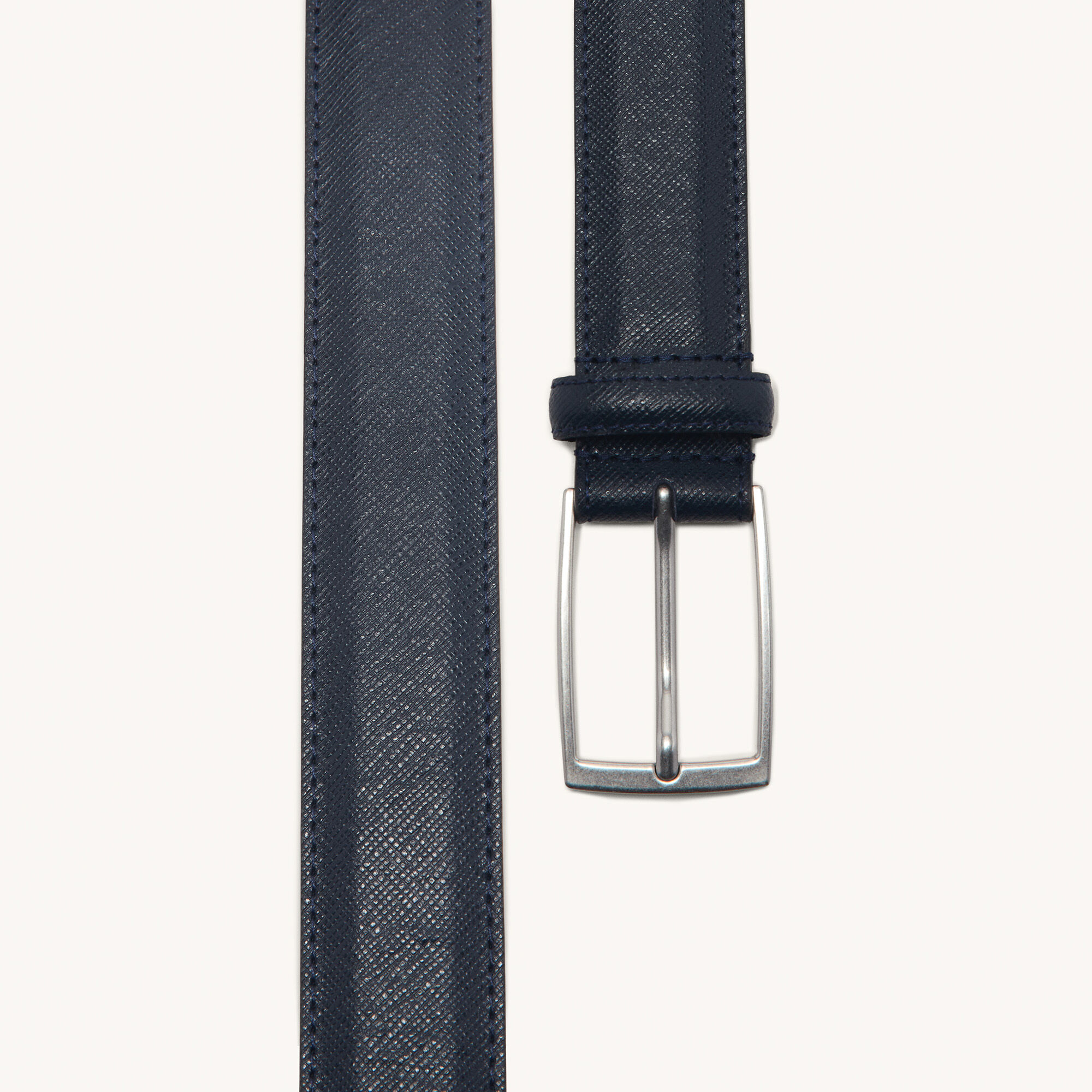 Saffiano leather belt