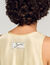 Satin top with lace trim