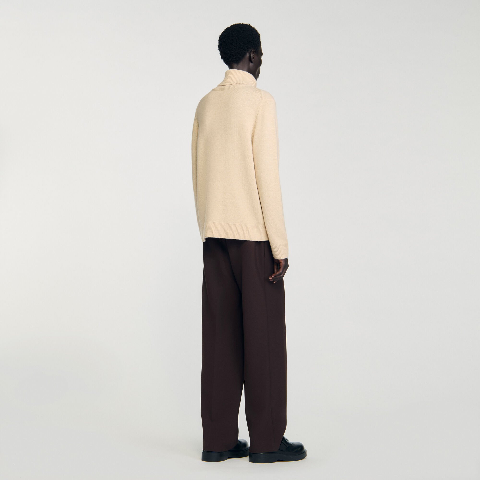 Wool and cashmere turtleneck jumper