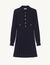 Pleated knit dress
