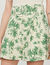 Loose printed palm tree shorts