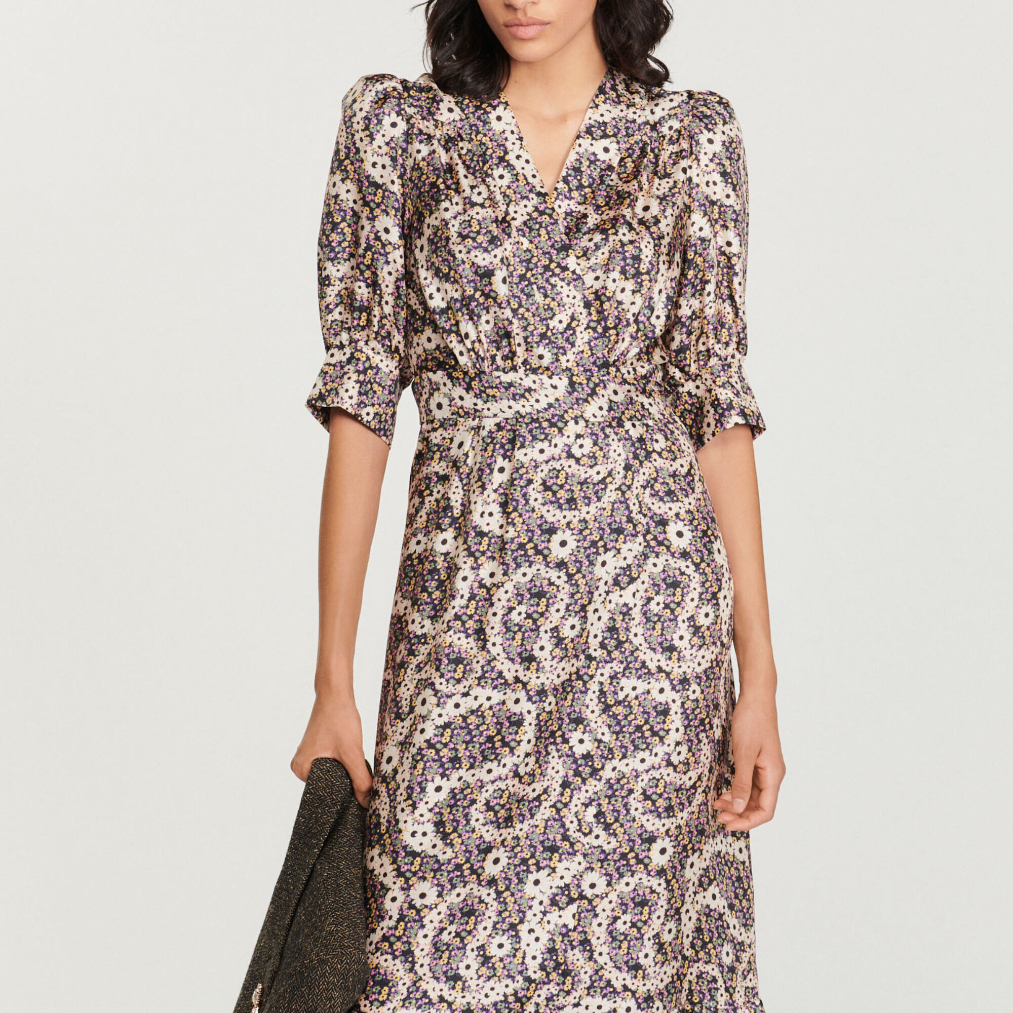 Long paisley printed dress