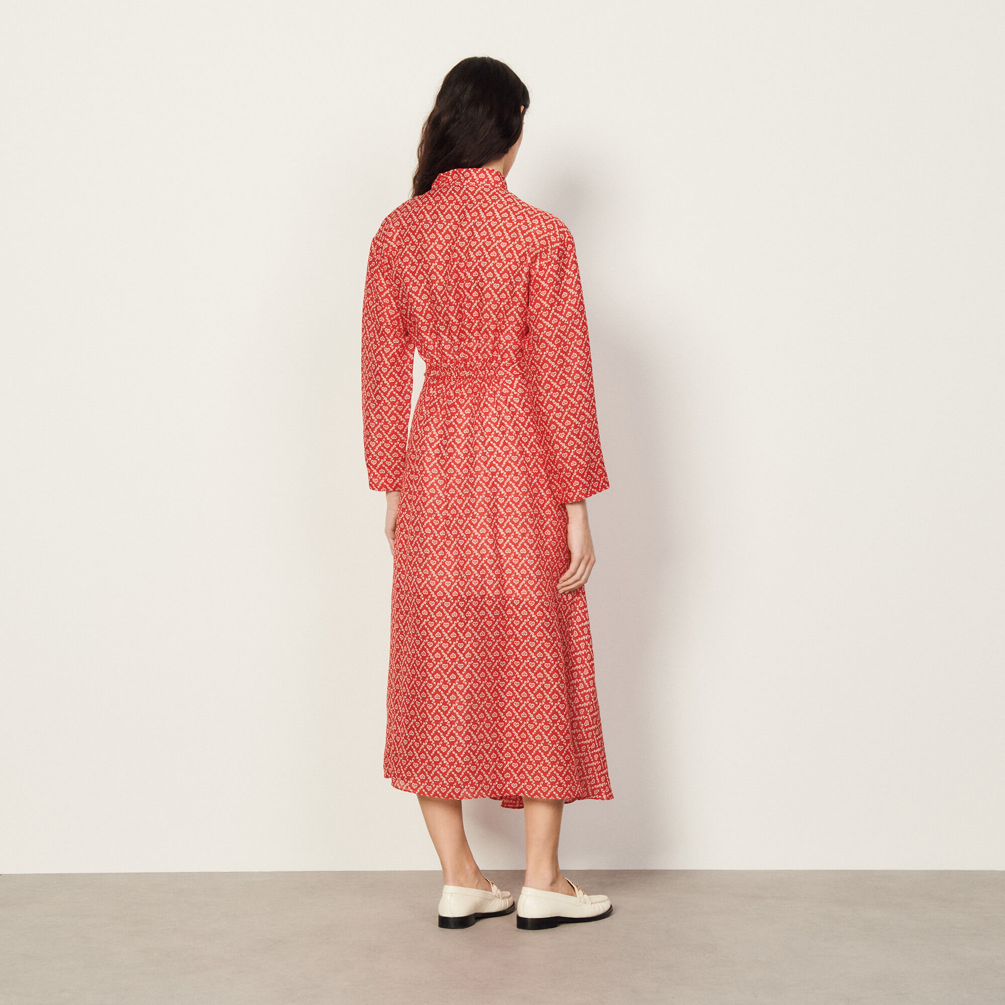 Long printed dress