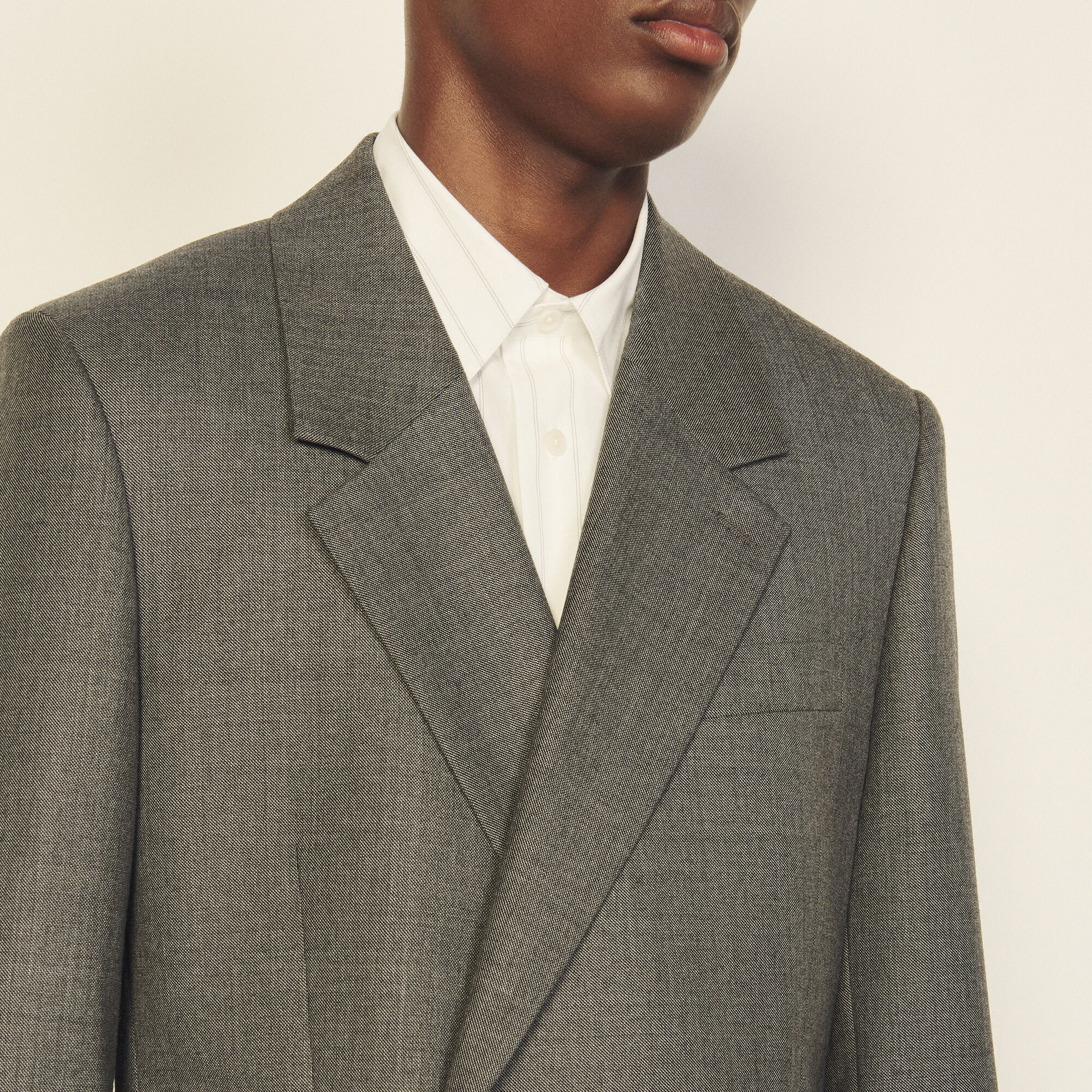 Double-breasted suit jacket