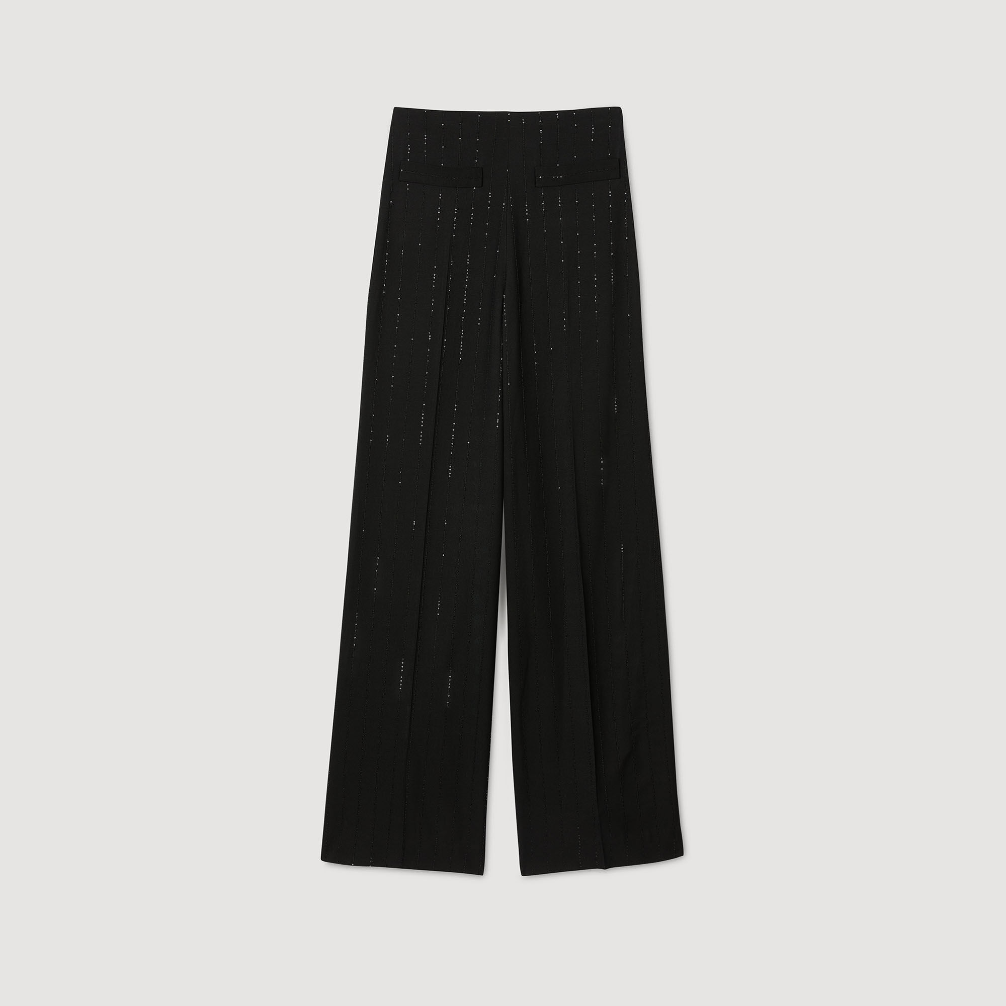 Sequinned suit trousers