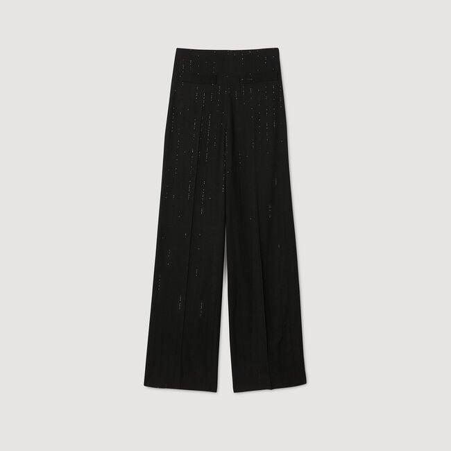 Sequinned suit trousers