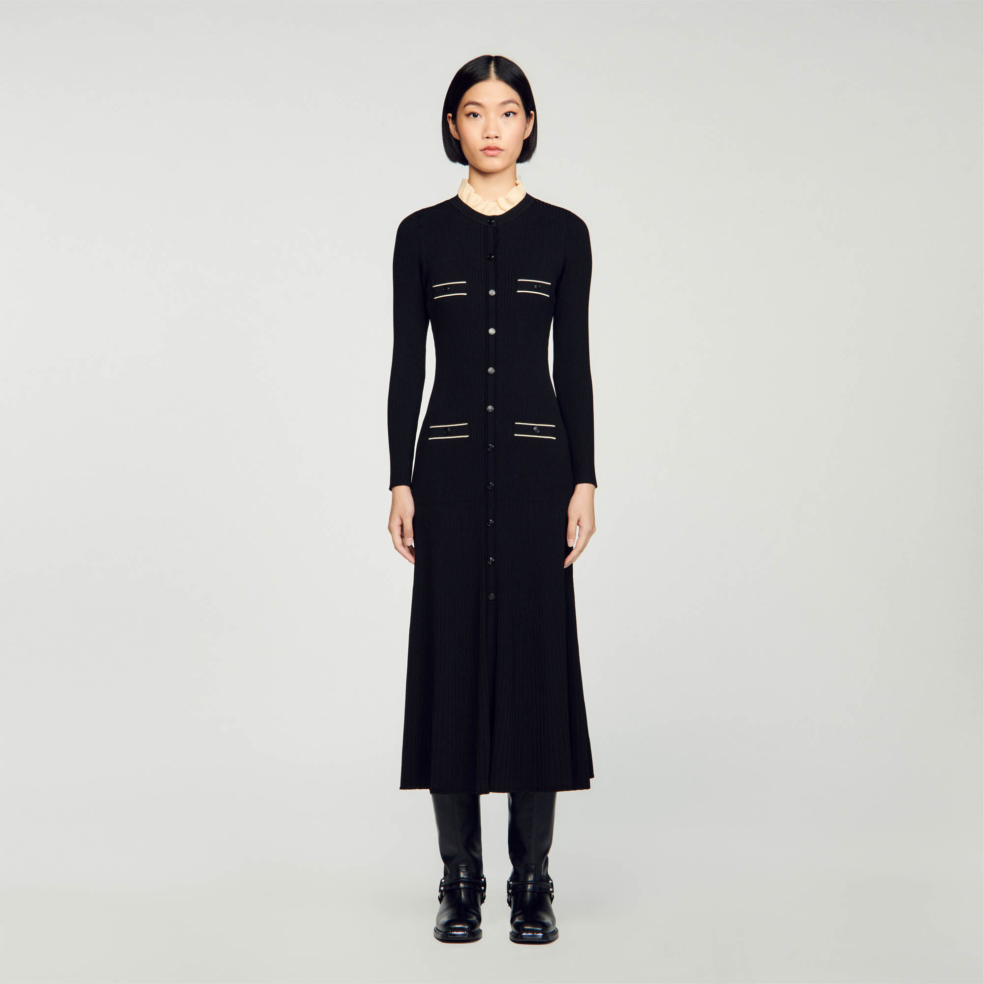 Knit maxi dress