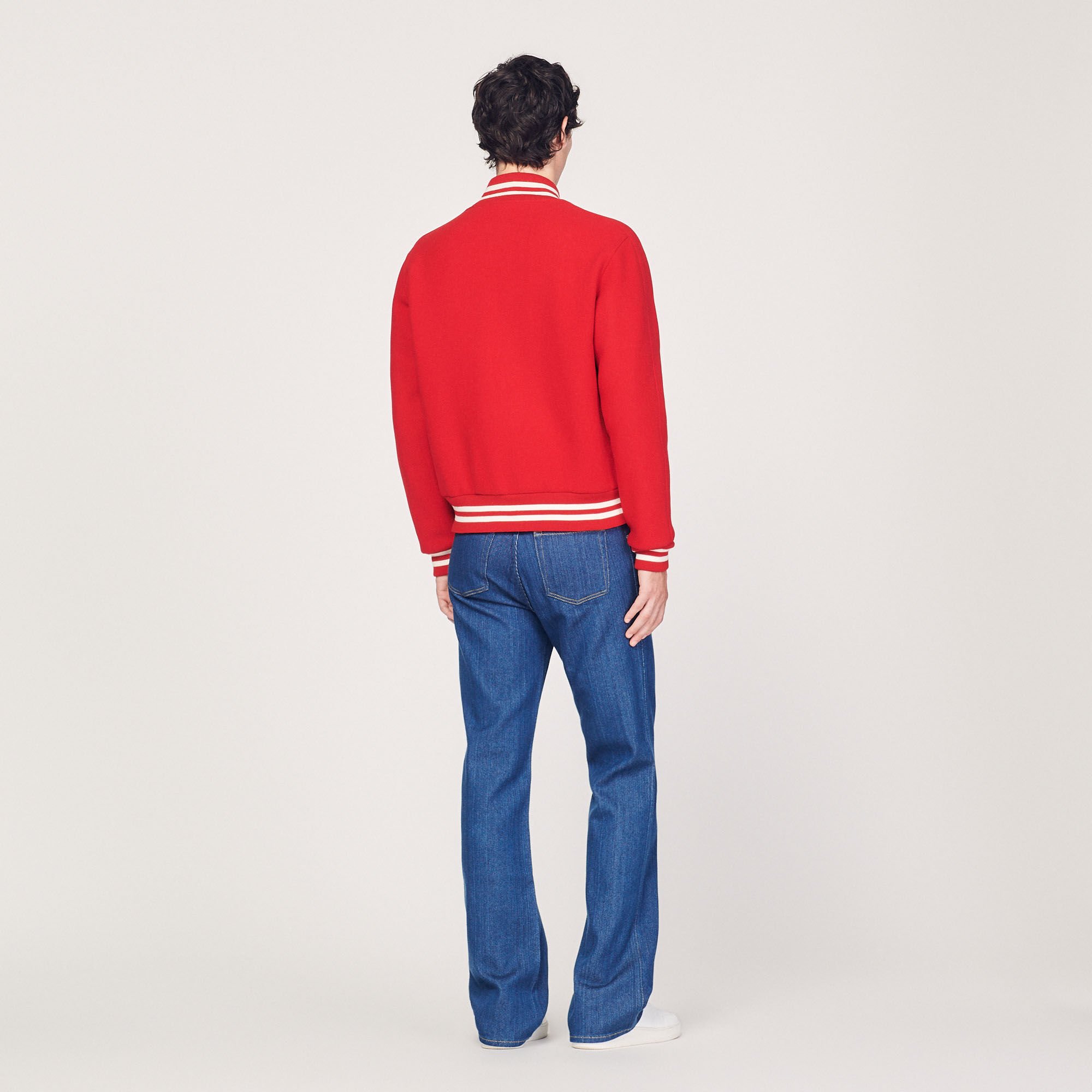 Hot Stuff wool cloth varsity jacket