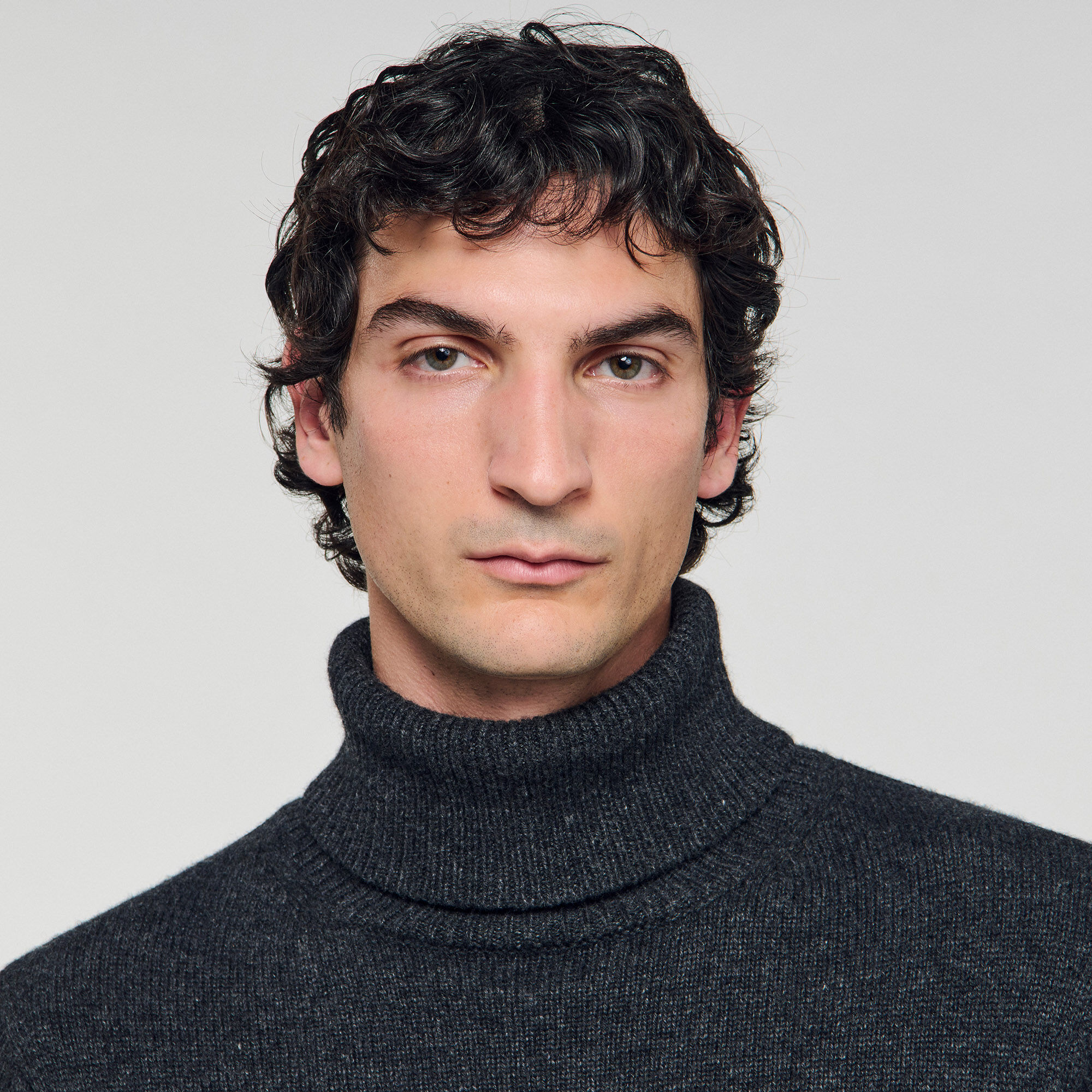 Wool and cashmere turtleneck jumper