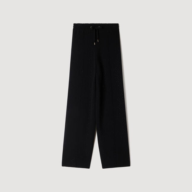 Rhinestone jogging trousers - Women | Sandro