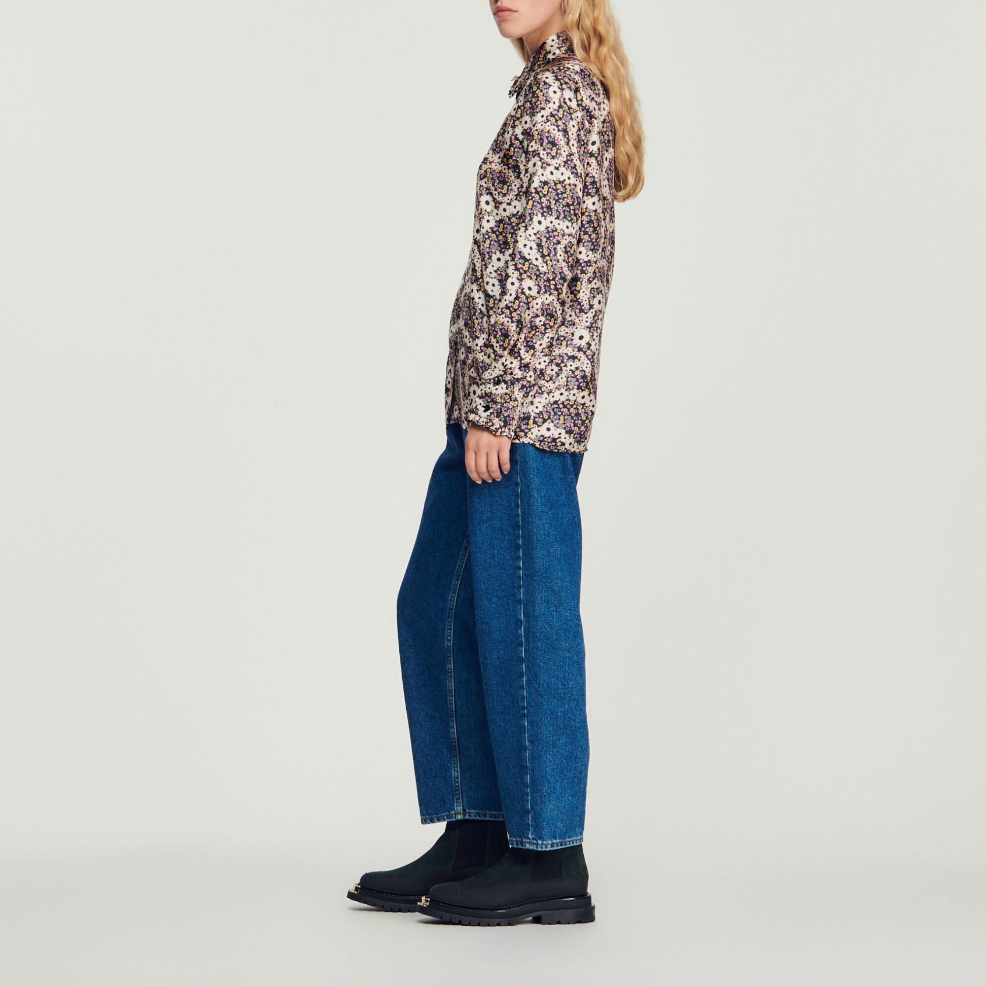 Silk floral shirt