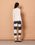 Pointelle knit sweater with ring detail