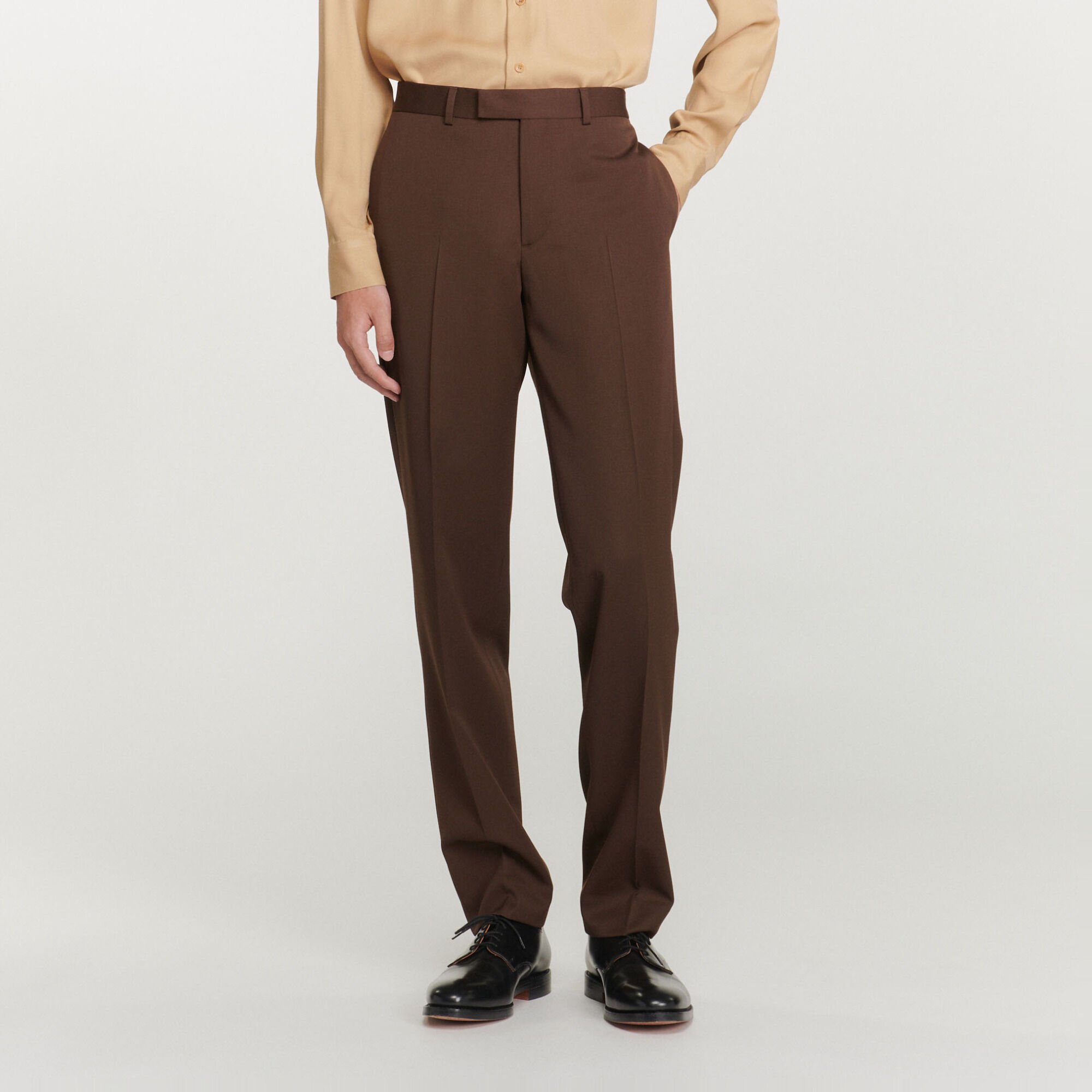Virgin wool suit trousers